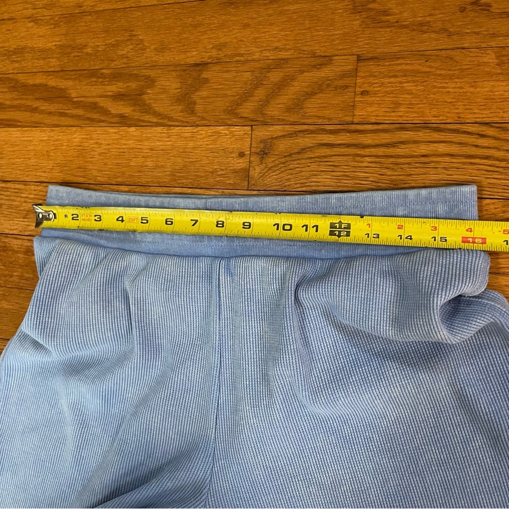 Sunnyside by Sundry Blue Waffle Knit Flare Lounge Pants Etra Large XL - Picture 8 of 10